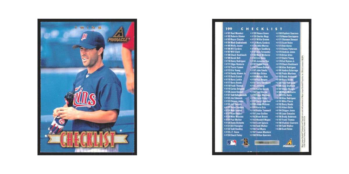 1997 Pinnacle Checklist Angels #199