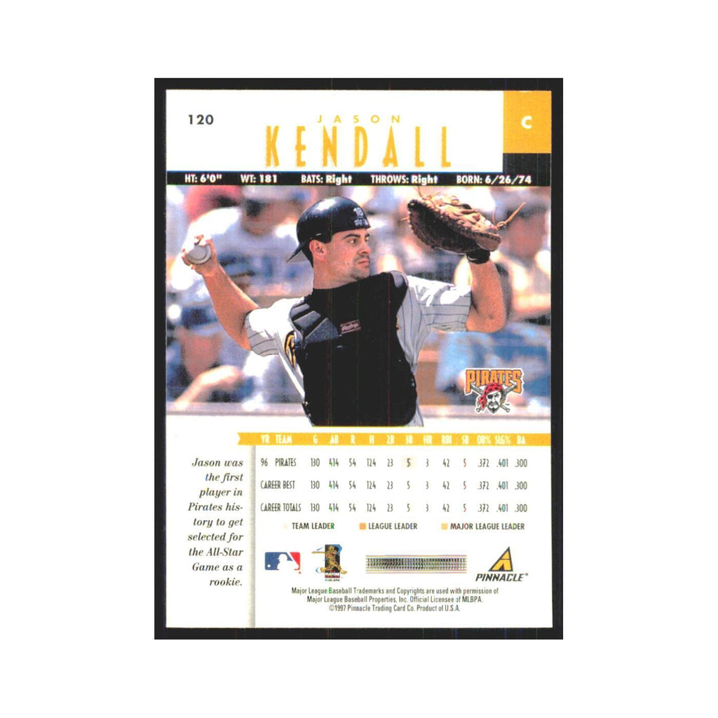 1997 Pinnacle Jason Kendall Pirates #120