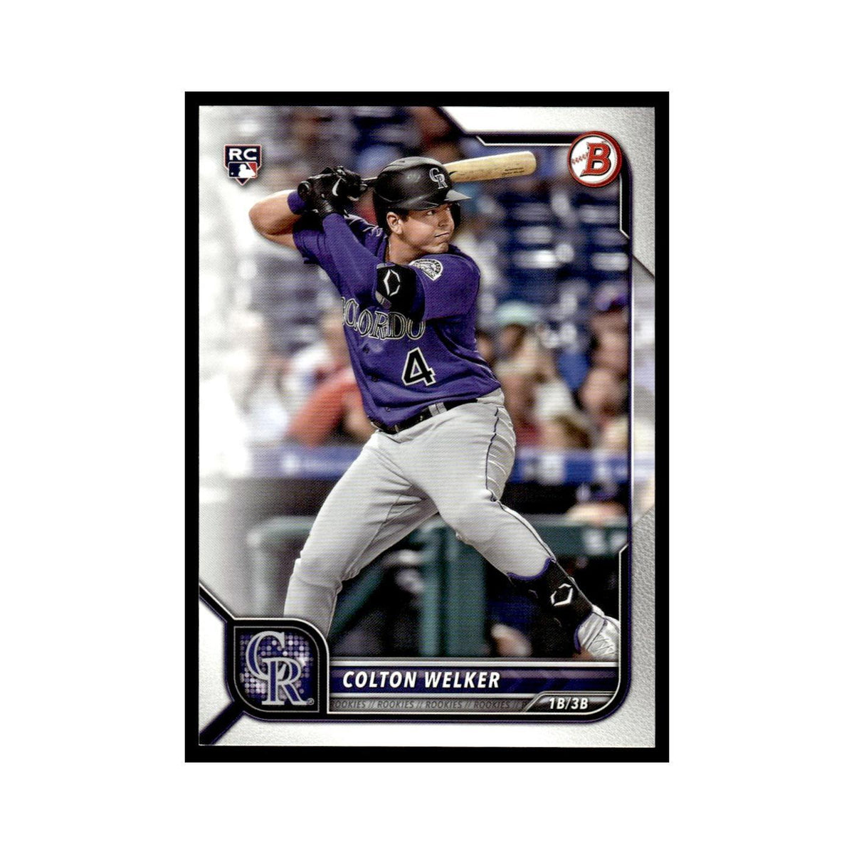 Colton Welker Rookie 2022 Bowman #23 Colorado Rockies Baseball Card NM