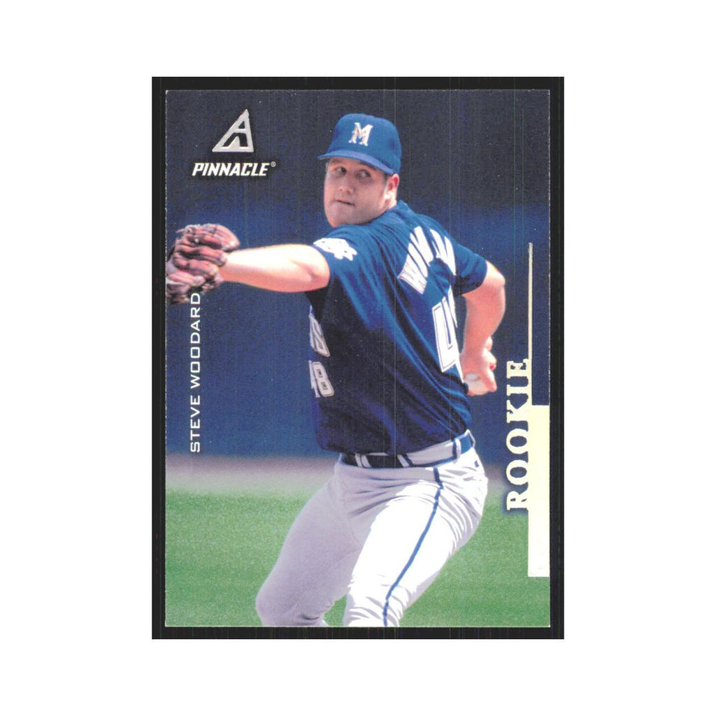 1998 Pinnacle Steve Woodard RC Brewers #166