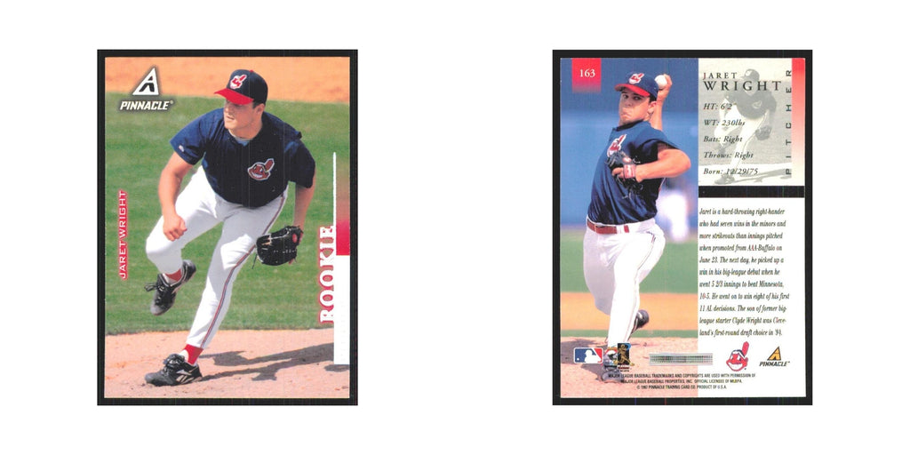 1998 Pinnacle Jaret Wright RC Indians #163