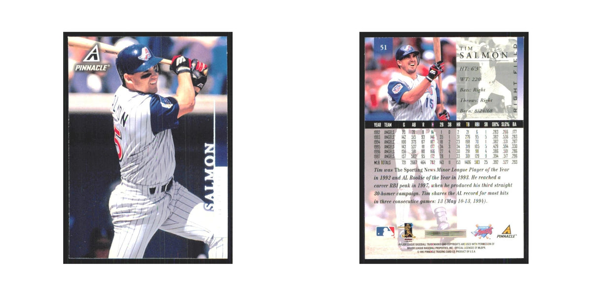 1998 Pinnacle Tim Salmon Angels #51