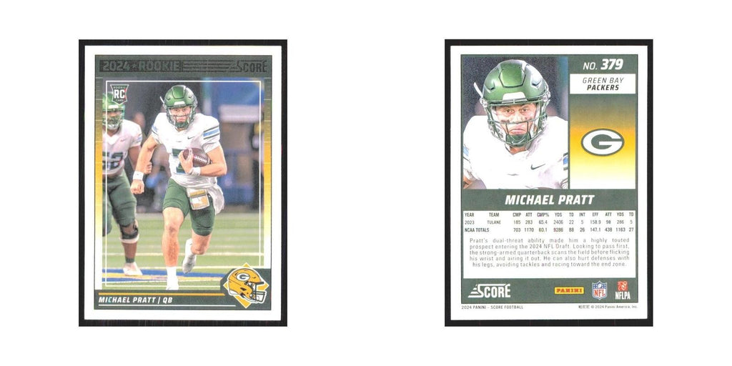 2024 Score Michael Pratt RC Packers #379