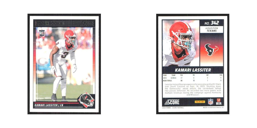 2024 Score Kamari Lassiter RC Texans #342