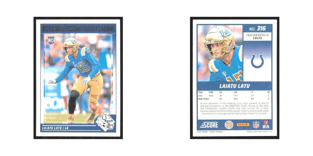 2024 Score Laiatu Latu RC Colts #316