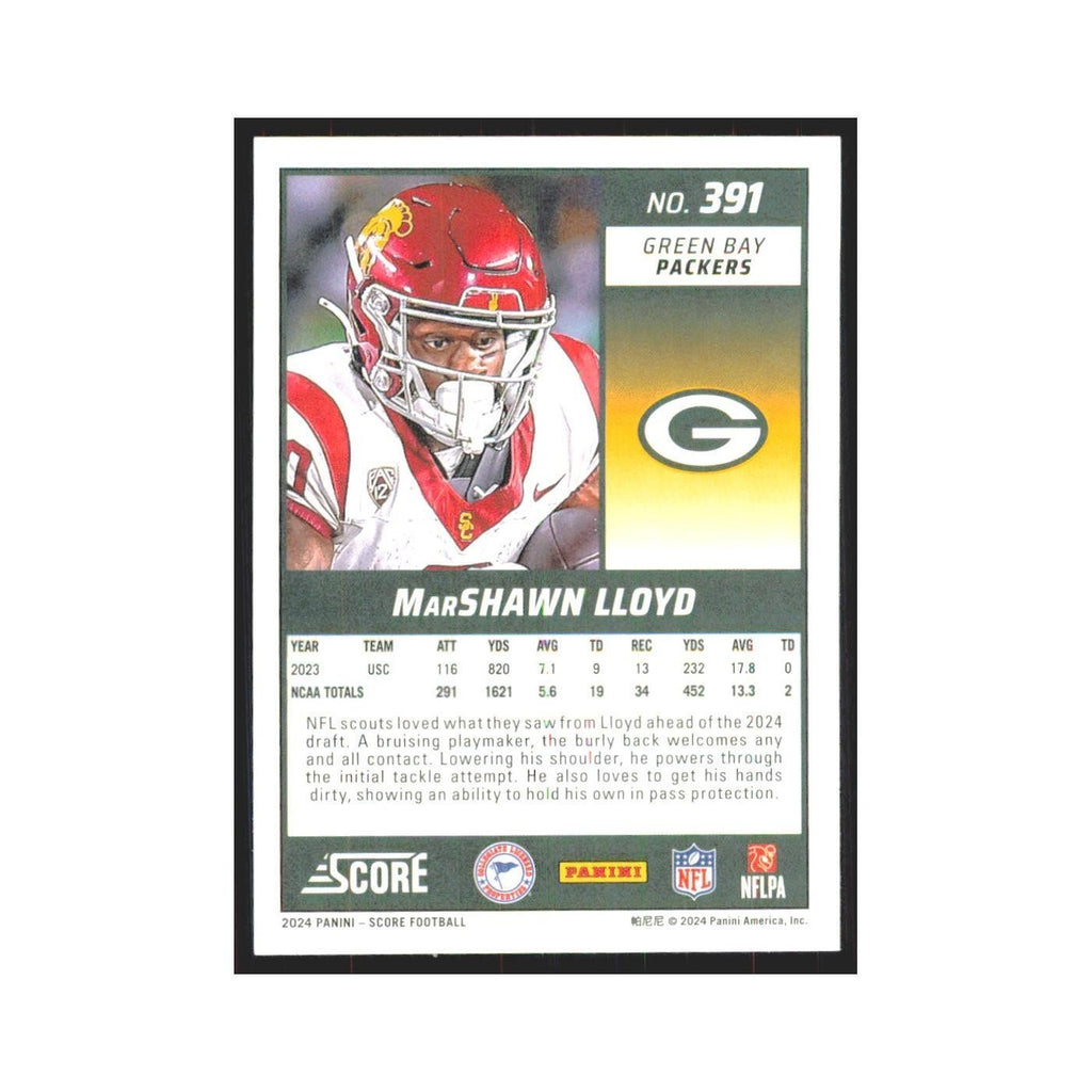 2024 Score MarShawn Lloyd RC Packers #391