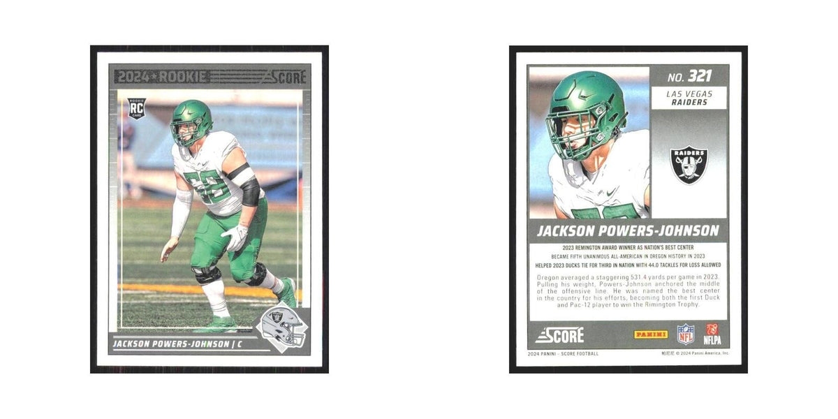 2024 Score Jackson Powers-Johnson RC Raiders #321
