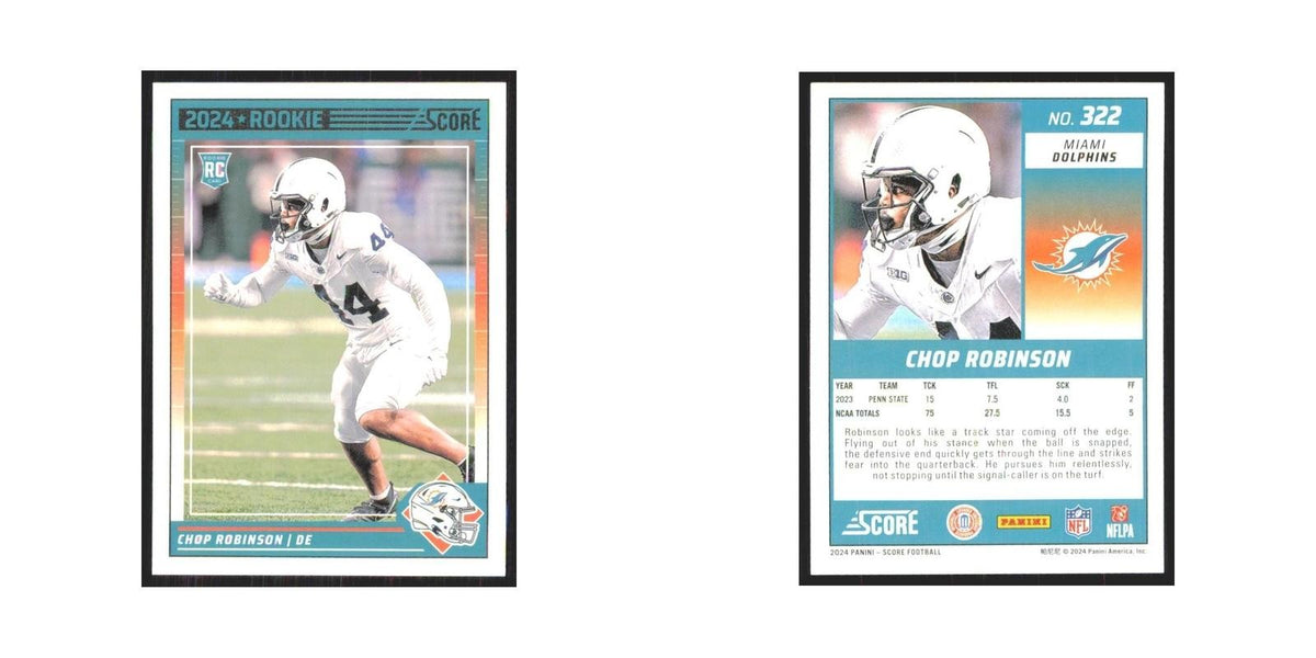 2024 Score Chop Robinson RC Dolphins #322