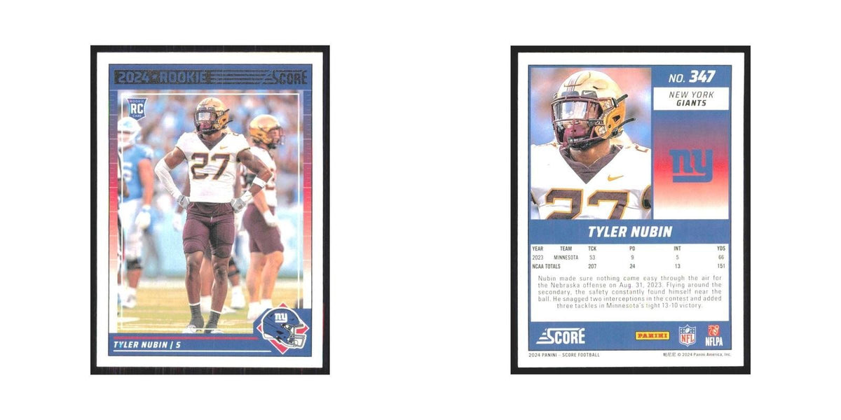 2024 Score Tyler Nubin RC Giants #347