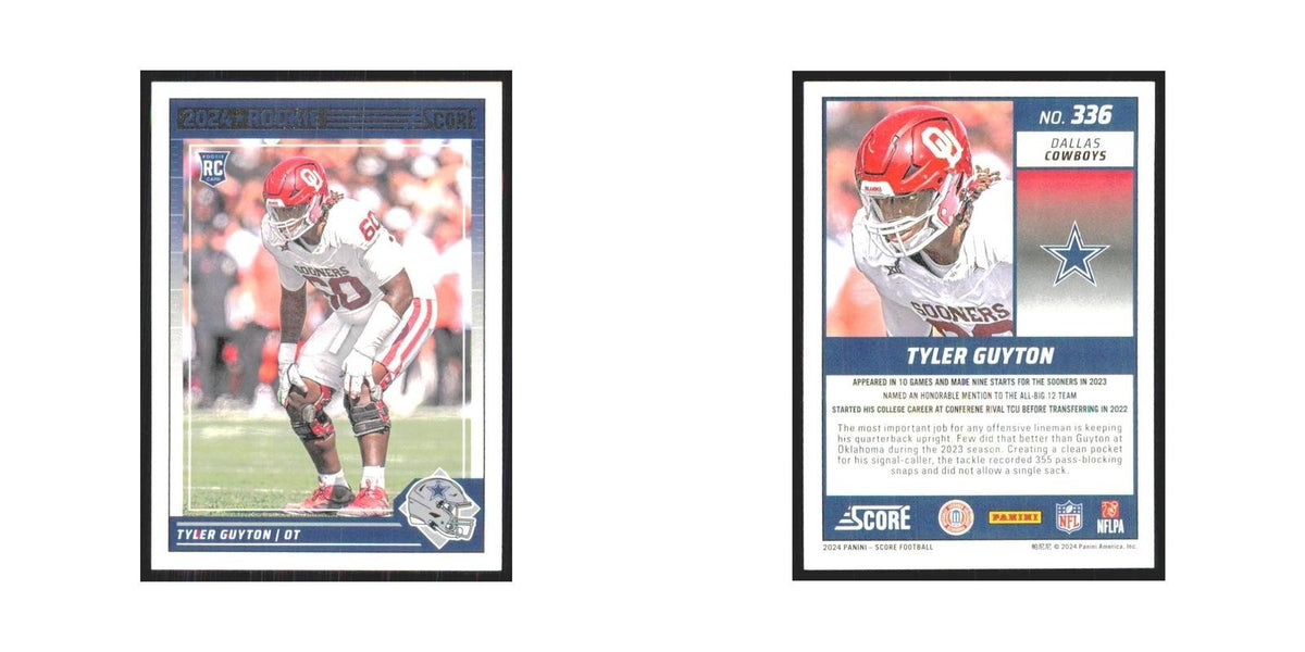 2024 Score Tyler Guyton RC Cowboys #336