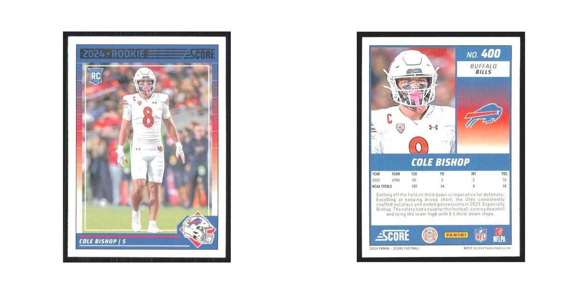 2024 Score Cole Bishop RC Bills #400