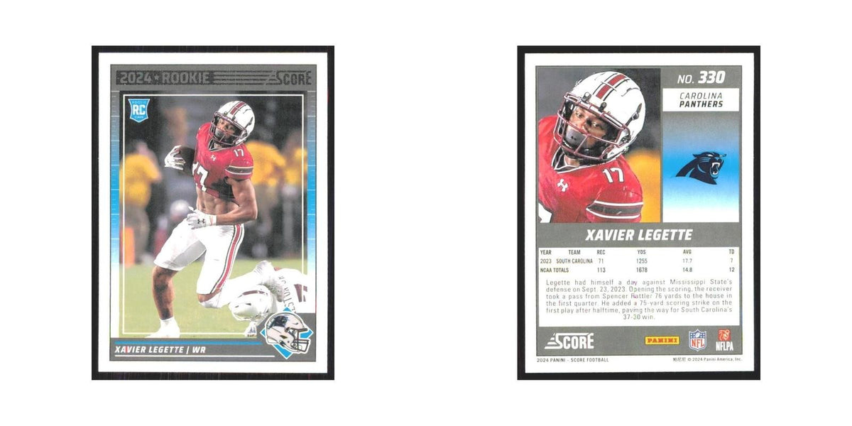 2024 Score Xavier Legette RC Panthers #330