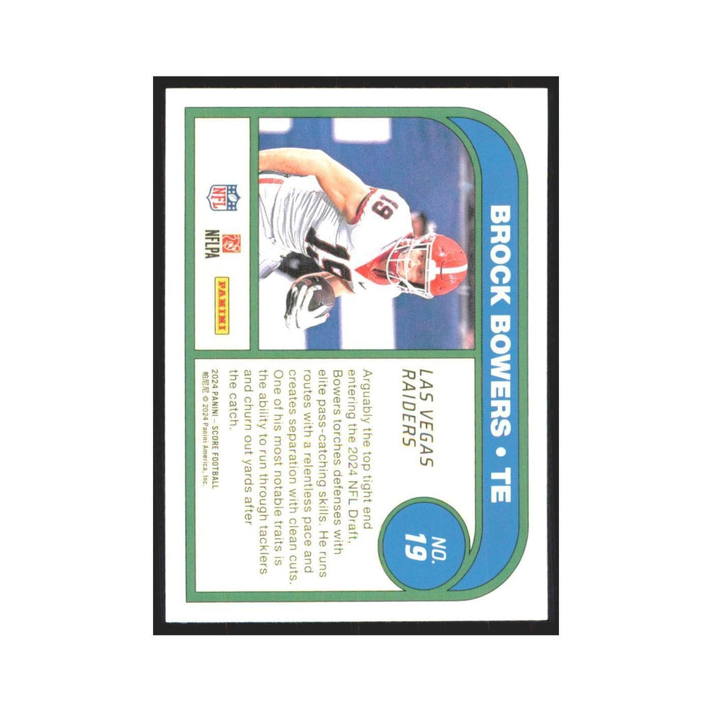2024 Score Brock Bowers RC Raiders #19