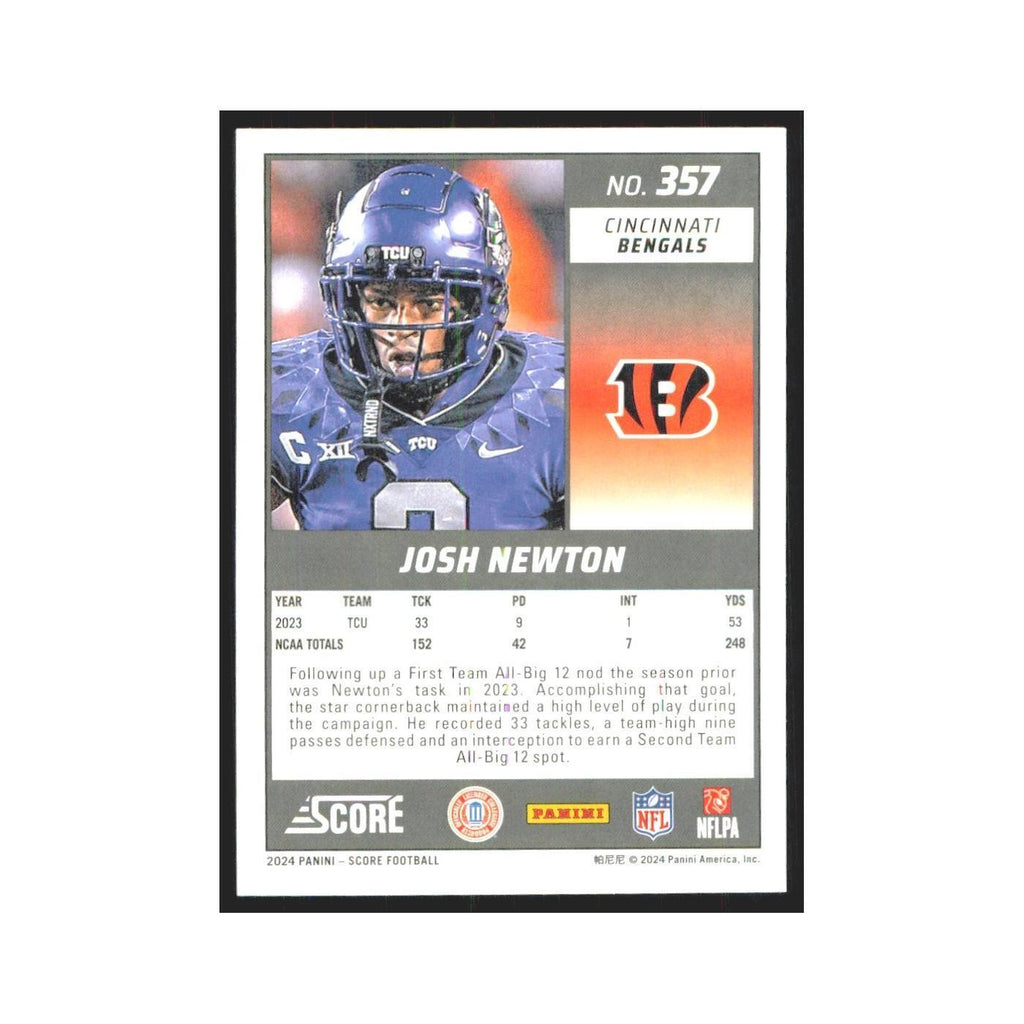 2024 Score Josh Newton RC Bengals #357