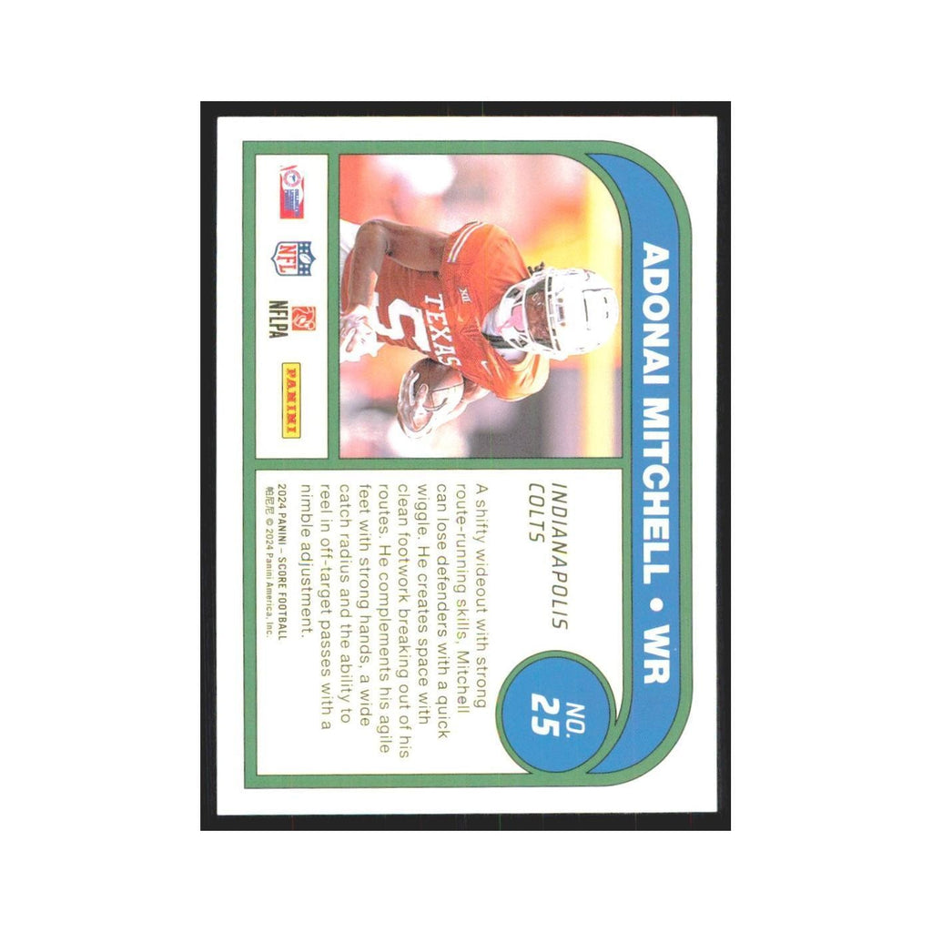 2024 Score Adonai Mitchell RC Colts #25