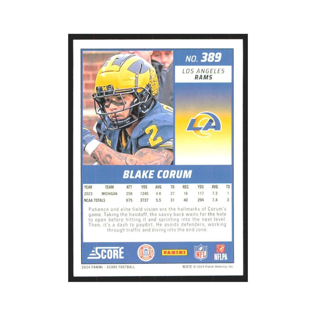 2024 Score Blake Corum RC Rams #389