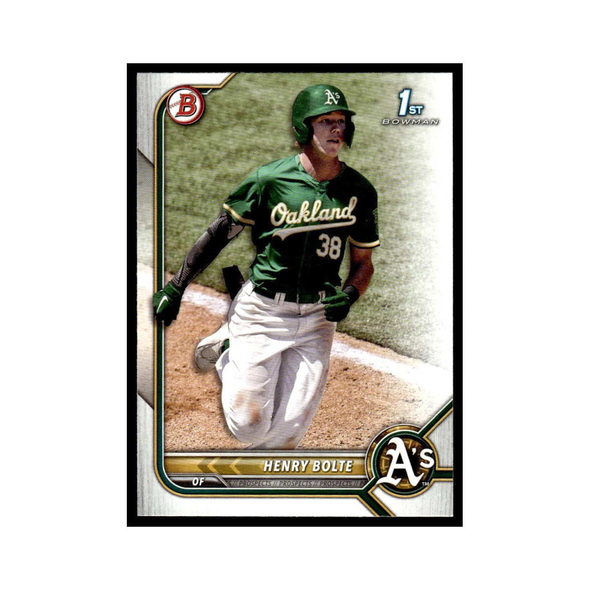 Henry Bolte 2022 Bowman Draft #BD-121 Oakland Athletics Baseball Card NM