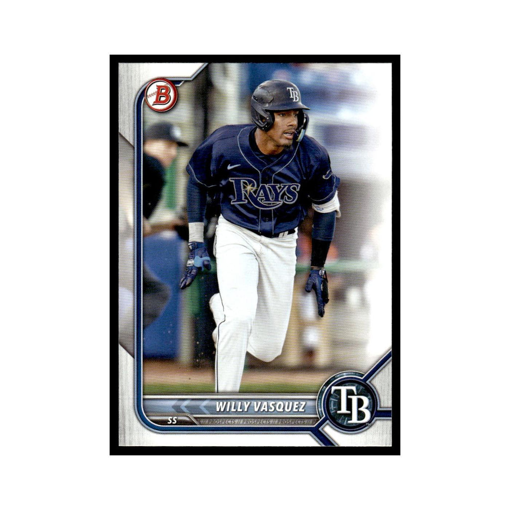 Willy Vasquez 2022 Bowman Draft #BD-40 Tampa Bay Rays Baseball Card NM
