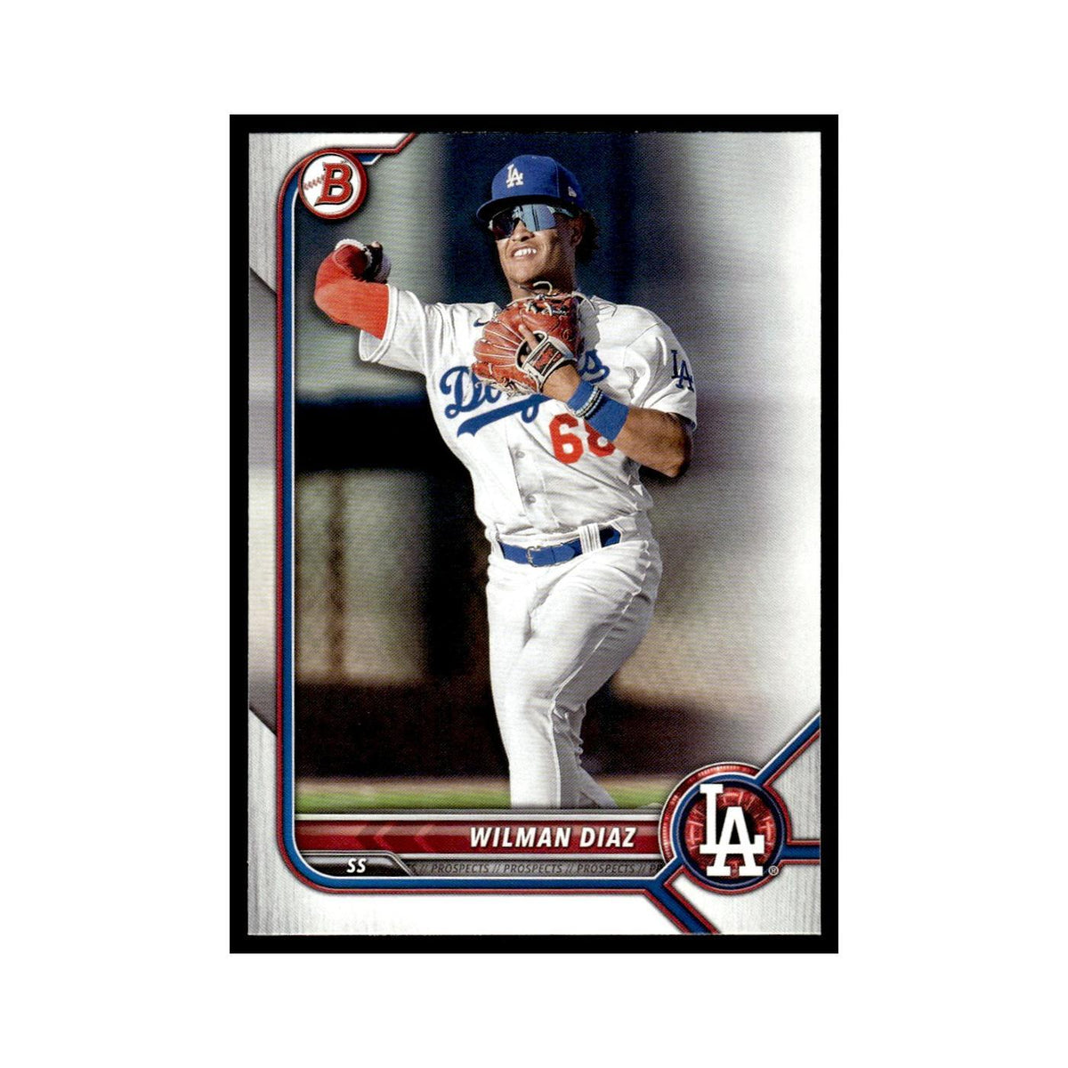 Wilman Diaz 2022 Bowman Draft #BD-167 Los Angeles Dodgers Baseball Card NM