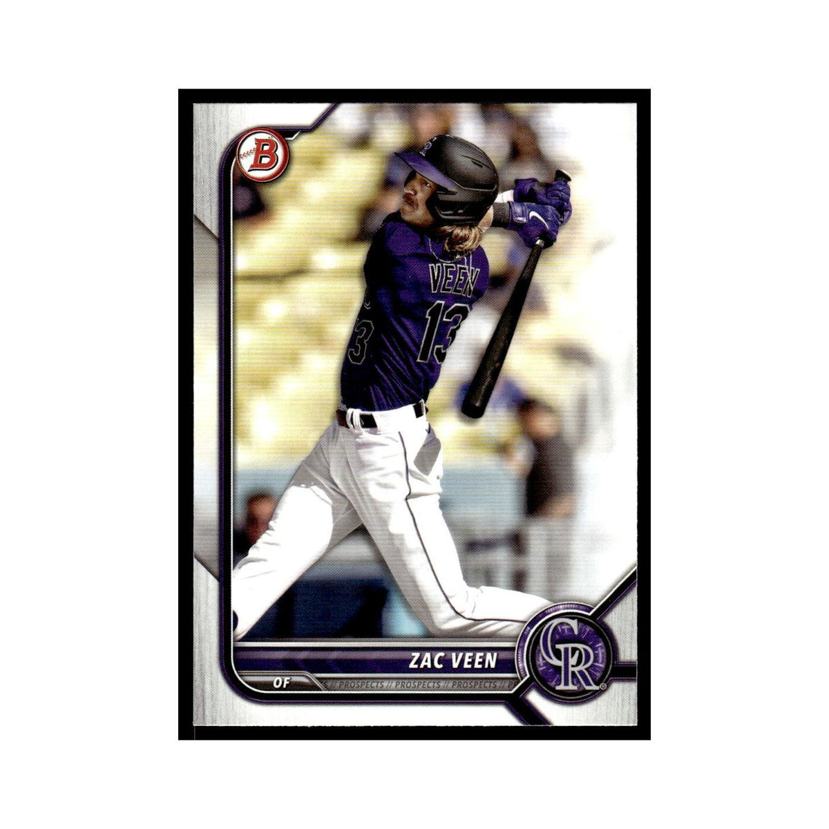 Zac Veen 2022 Bowman Draft #BD-32 Colorado Rockies Baseball Card NM