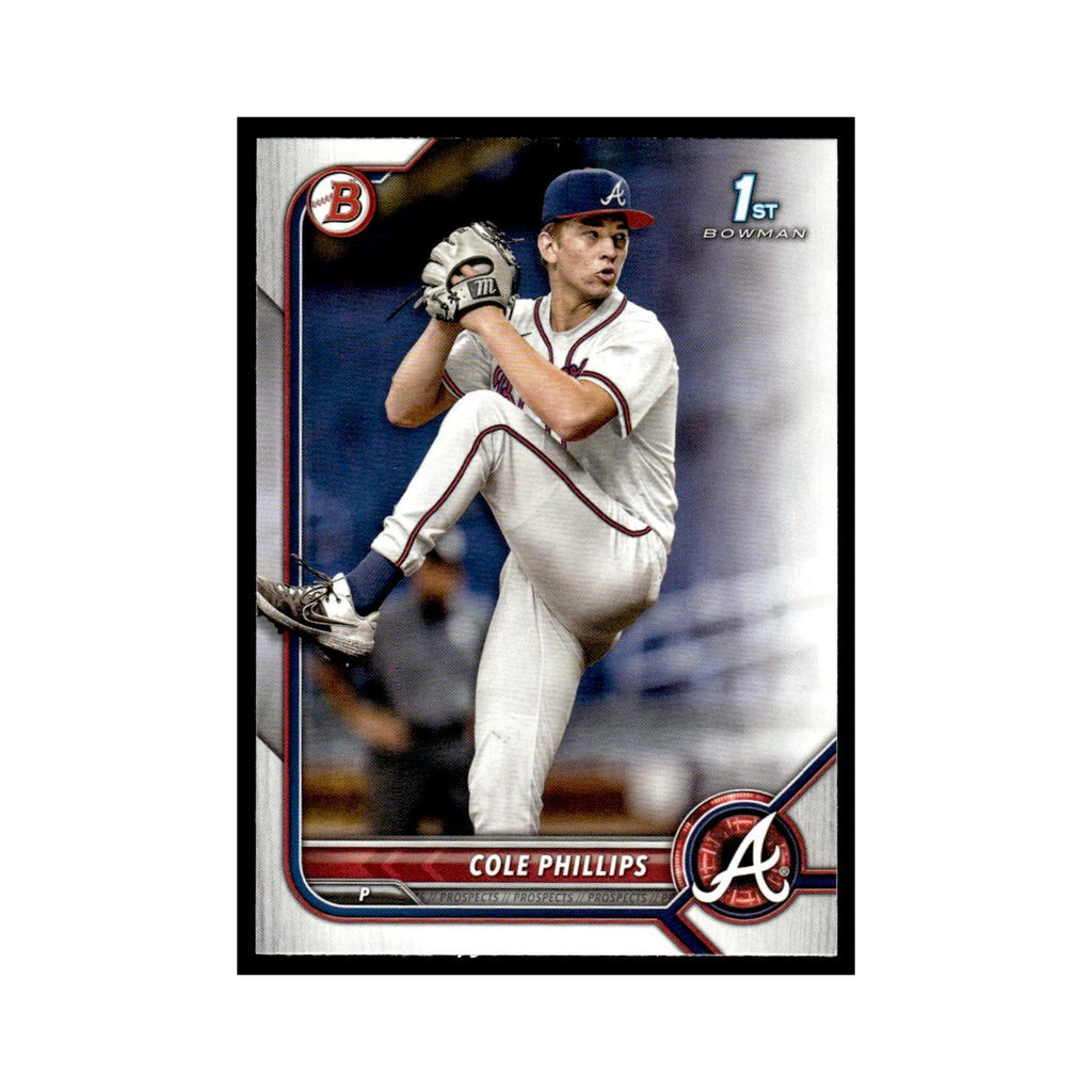 Cole Phillips 2022 Bowman Draft #BD-90 Atlanta Braves Baseball Card NM