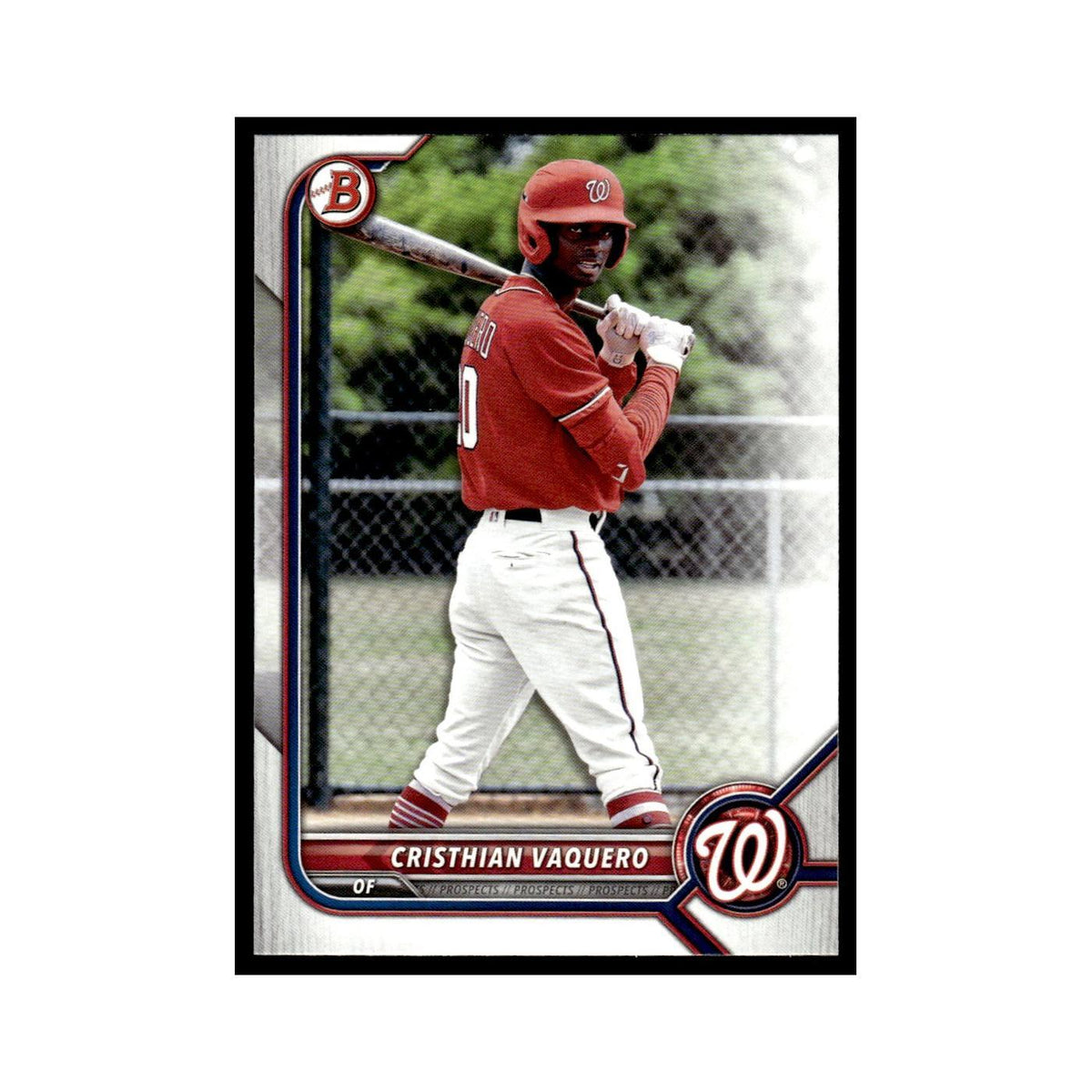 Cristhian Vaquero 2022 Bowman Draft #BD-64 Washington Nationals Baseball Card NM