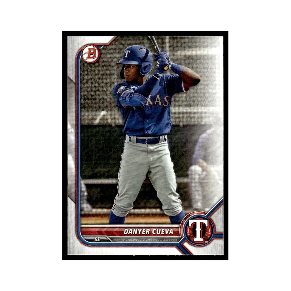 Danyer Cueva 2022 Bowman Draft #BD-148 Texas Rangers Baseball Card NM