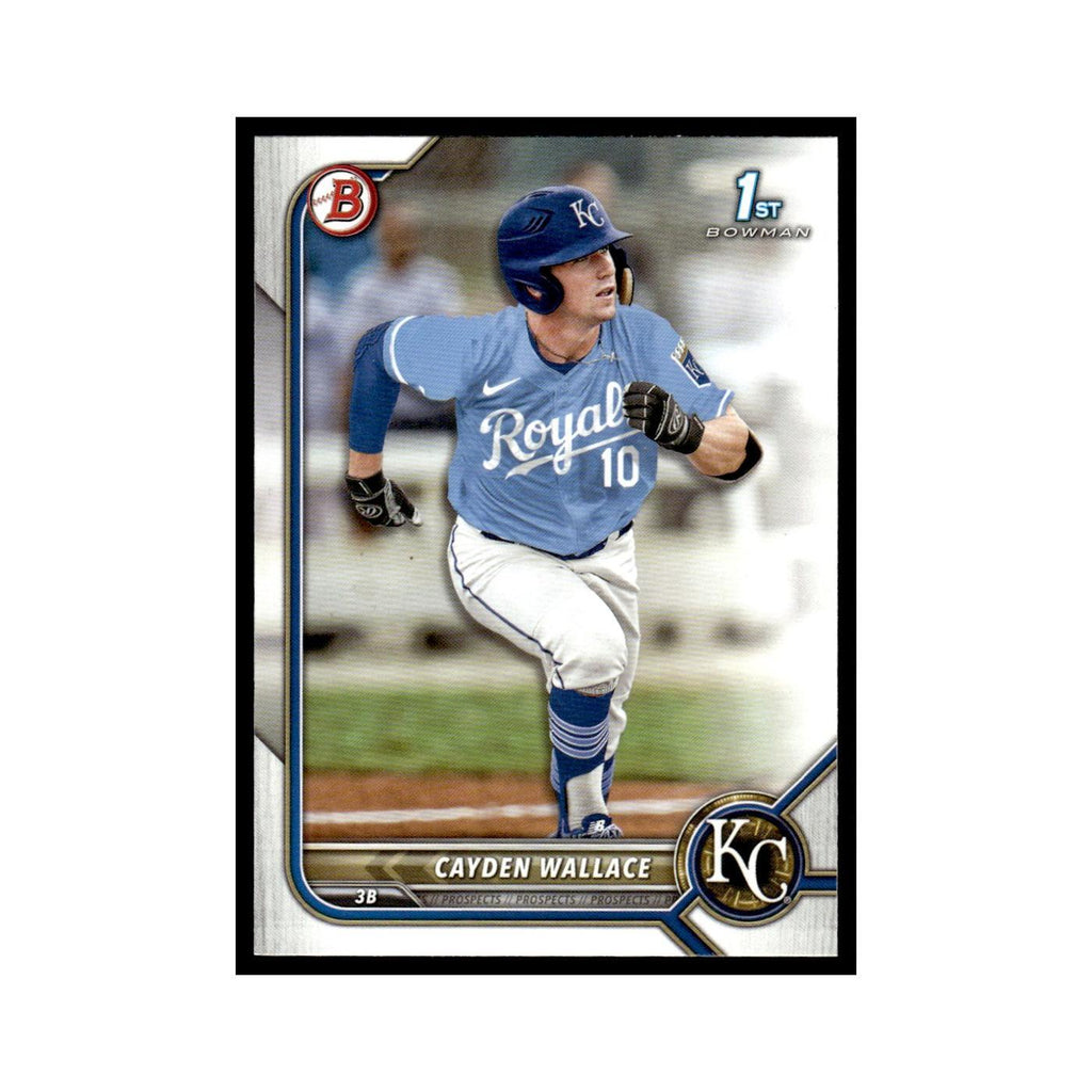 Cayden Wallace 2022 Bowman Draft #BD-12 Kansas City Royals Baseball Card NM