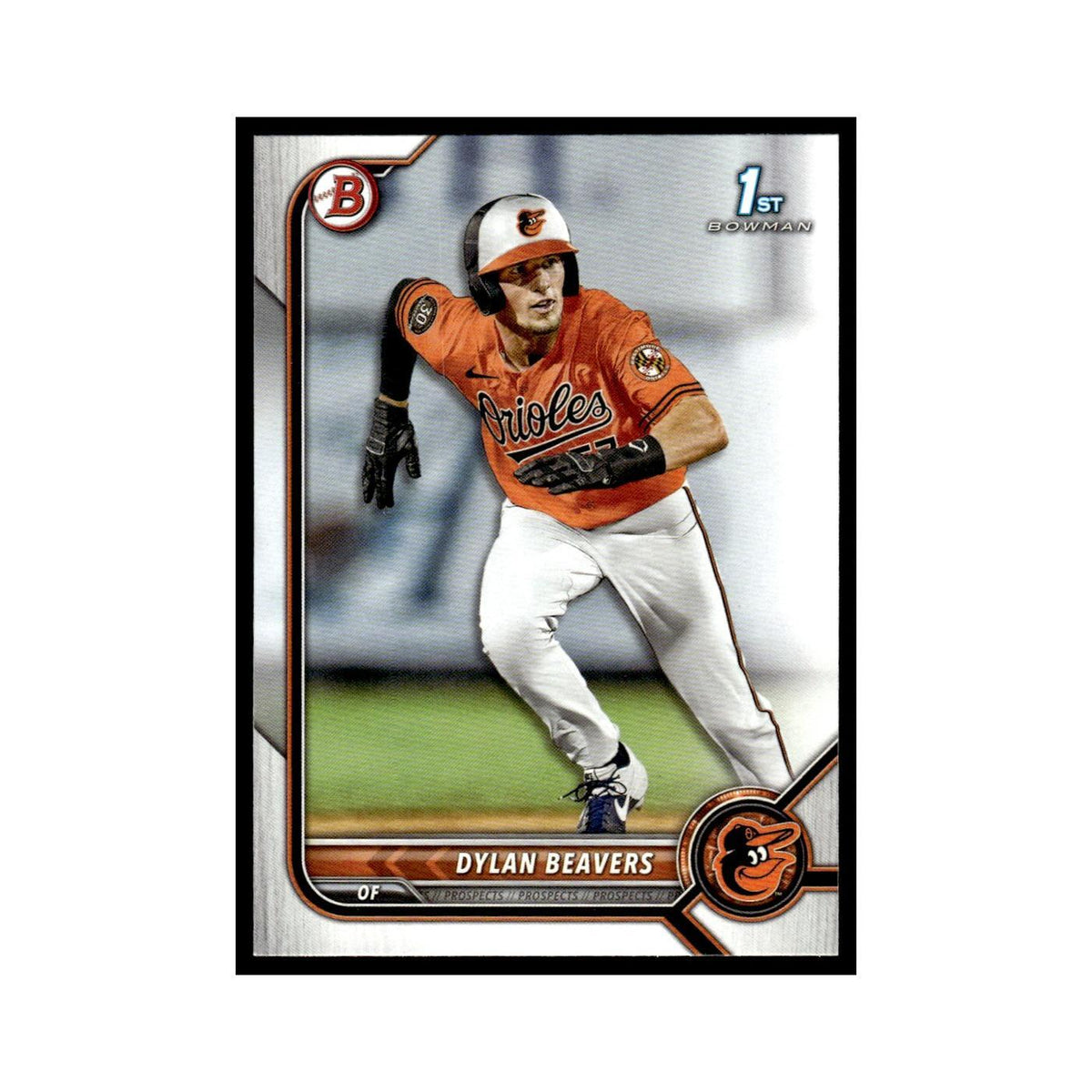 Dylan Beavers 2022 Bowman Draft #BD-160 Baltimore Orioles Baseball Card NM