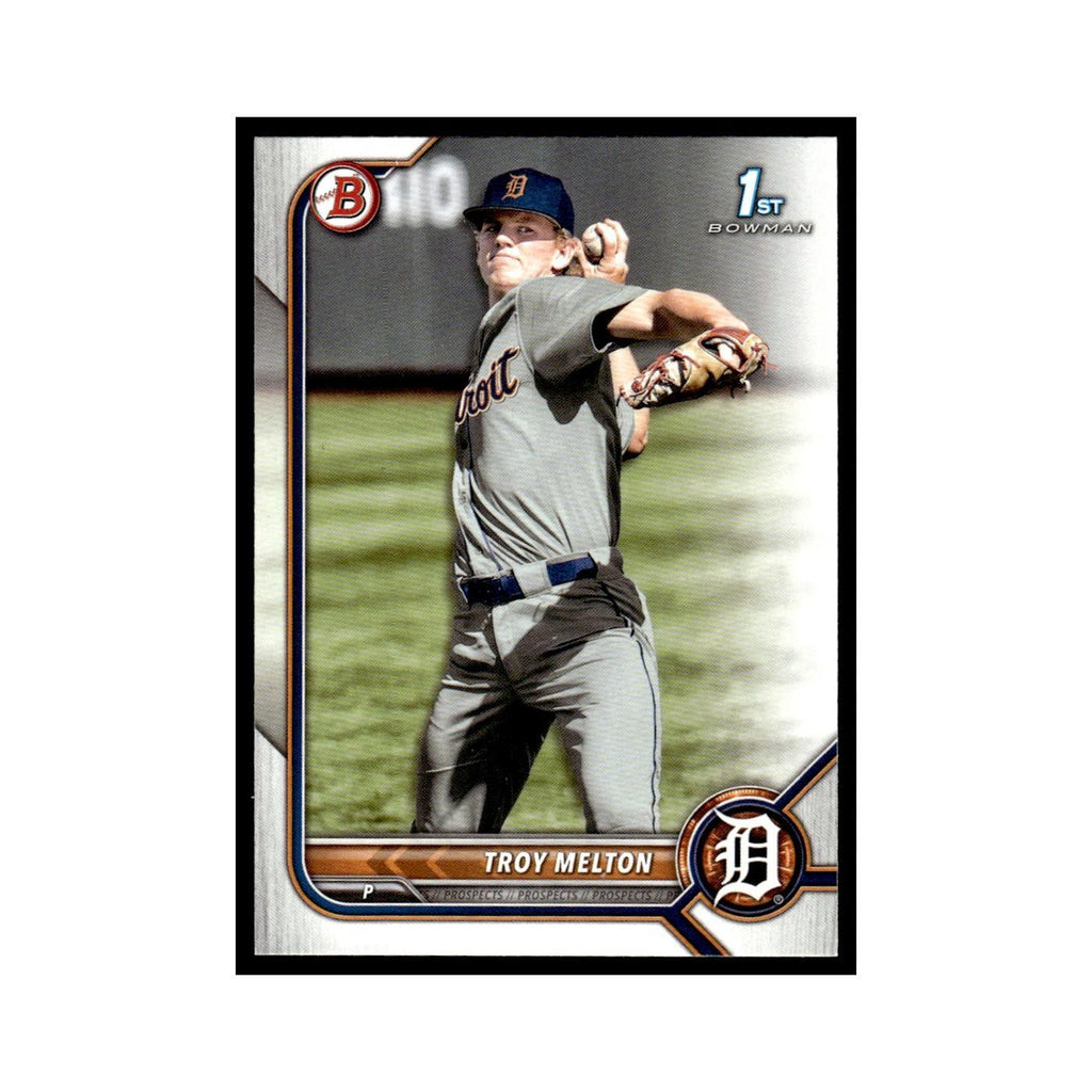Troy Melton 2022 Bowman Draft #BD-118 Detroit Tigers Baseball Card NM