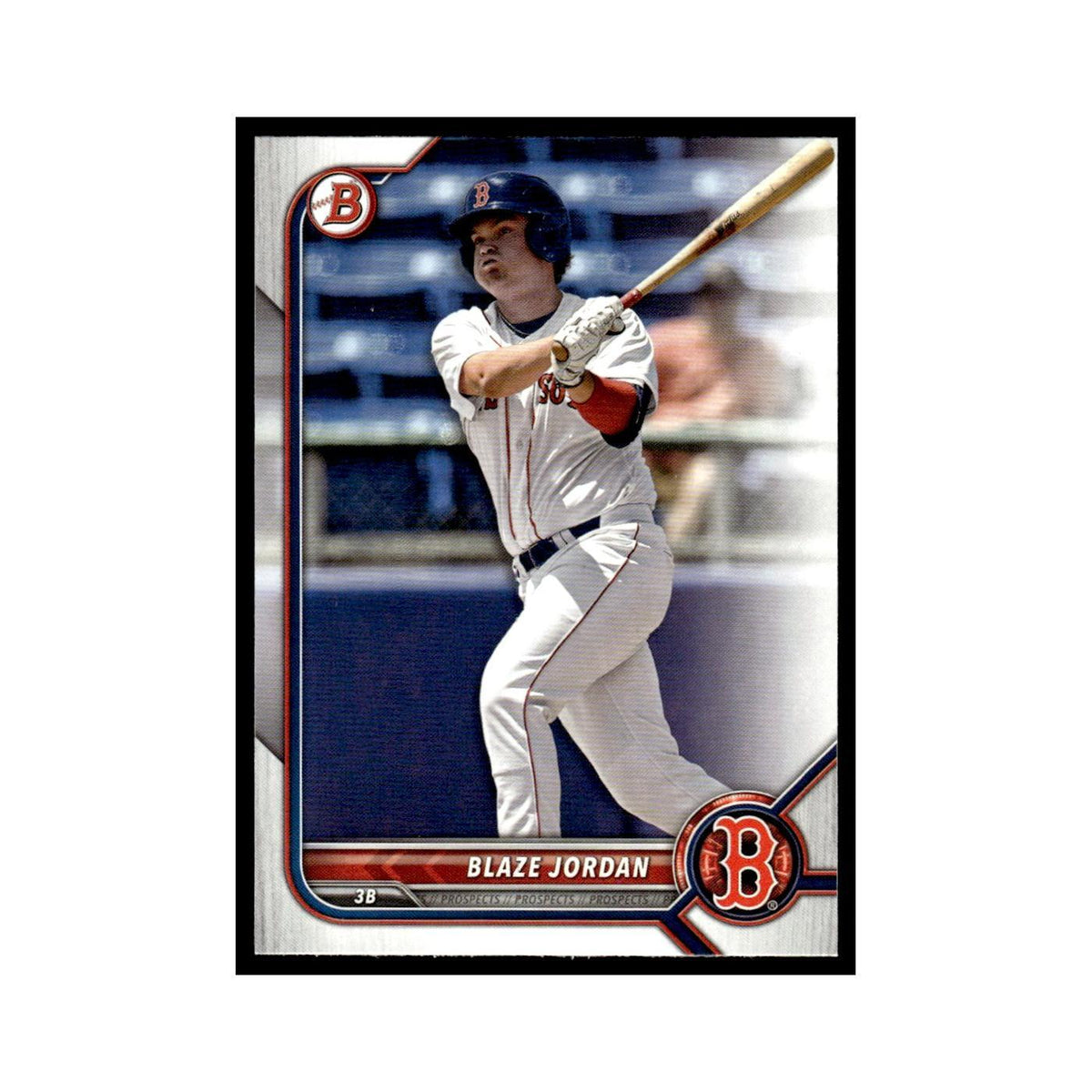 Blaze Jordan 2022 Bowman Draft #BD-24 Boston Red Sox Baseball Card NM