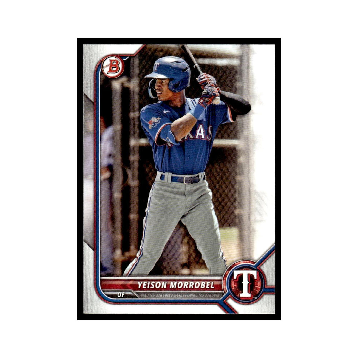 Yeison Morrobel 2022 Bowman Draft #BD-58 Texas Rangers Baseball Card NM