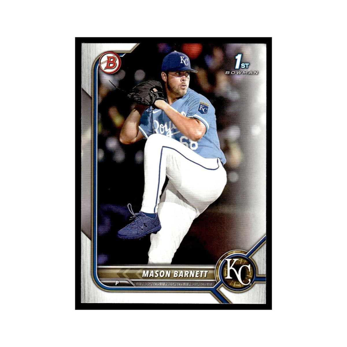 Mason Barnett 2022 Bowman Draft #BD-172 Kansas City Royals Baseball Card NM