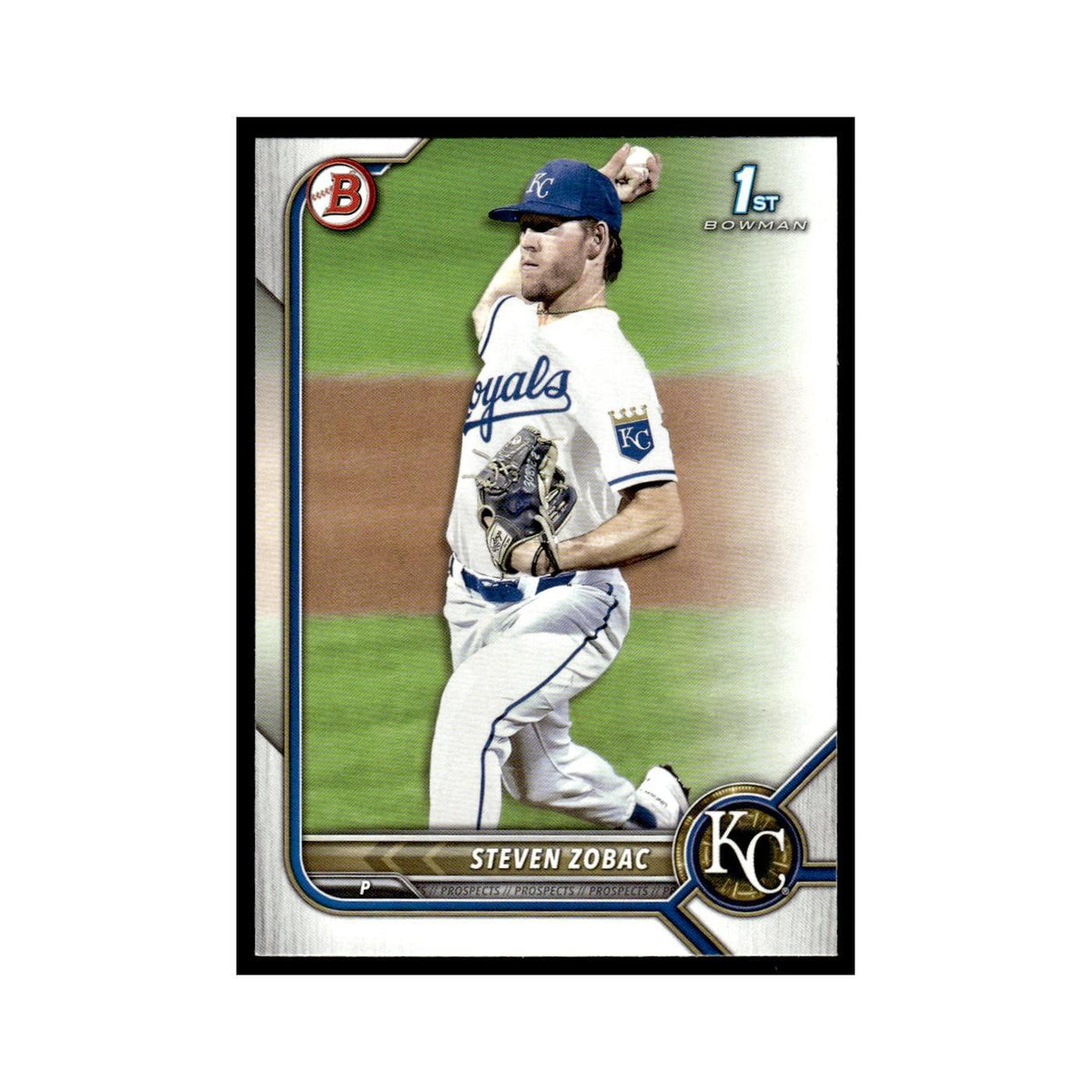 Steven Zobac 2022 Bowman Draft #BD-101 Kansas City Royals Baseball Card NM