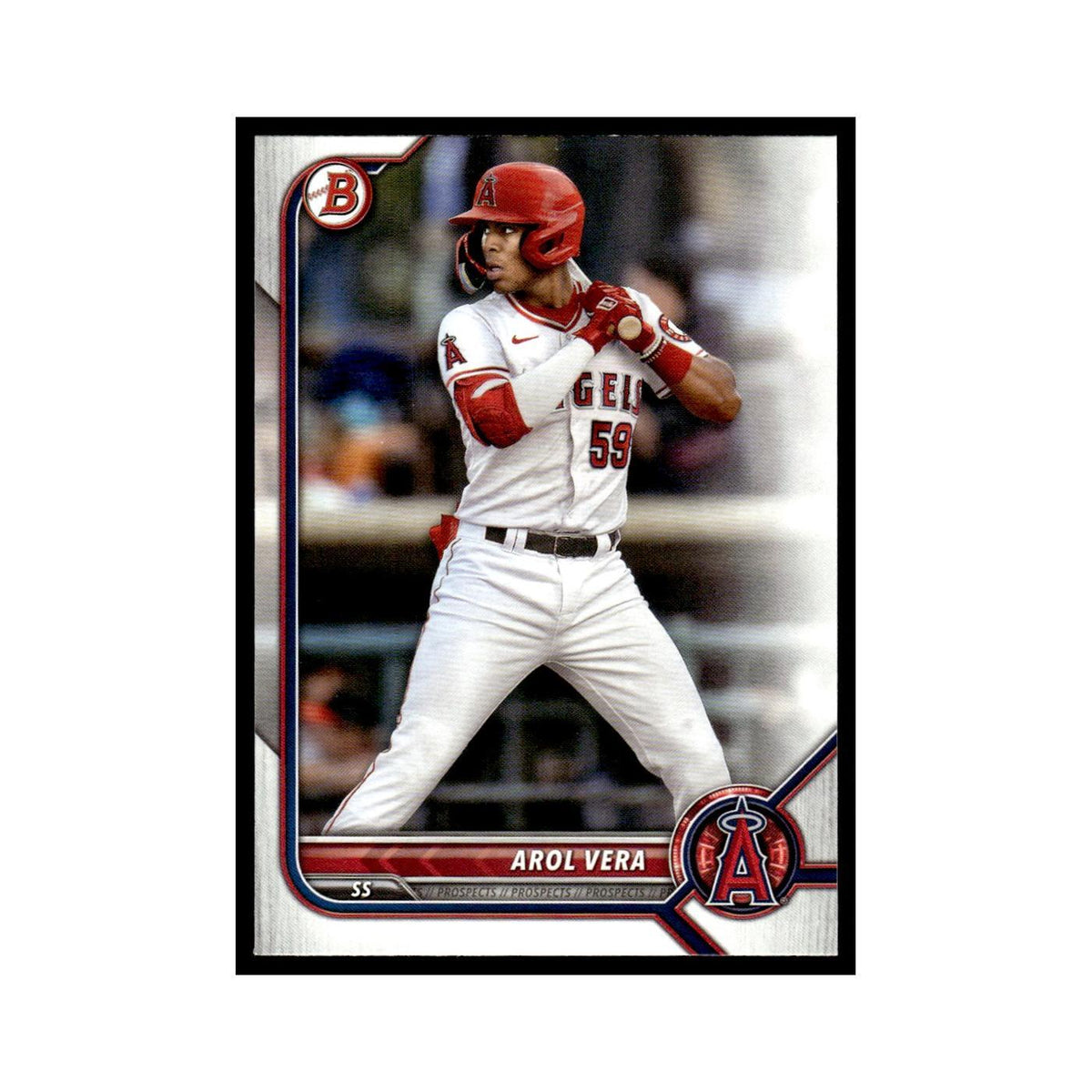 Arol Vera 2022 Bowman Draft #BD-46 Los Angeles Angels Baseball Card NM
