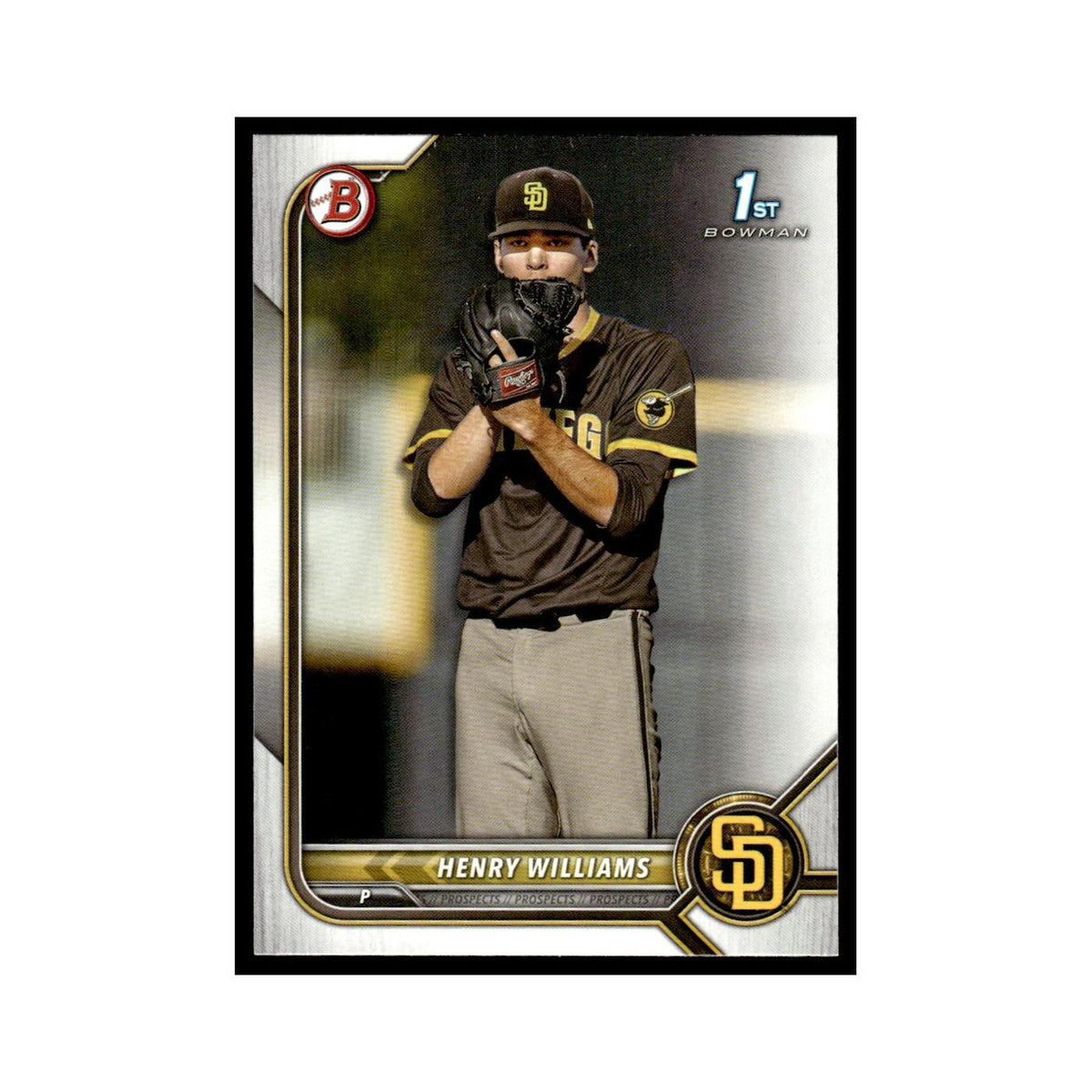 Henry Williams 2022 Bowman Draft #BD-119 San Diego Padres Baseball Card NM