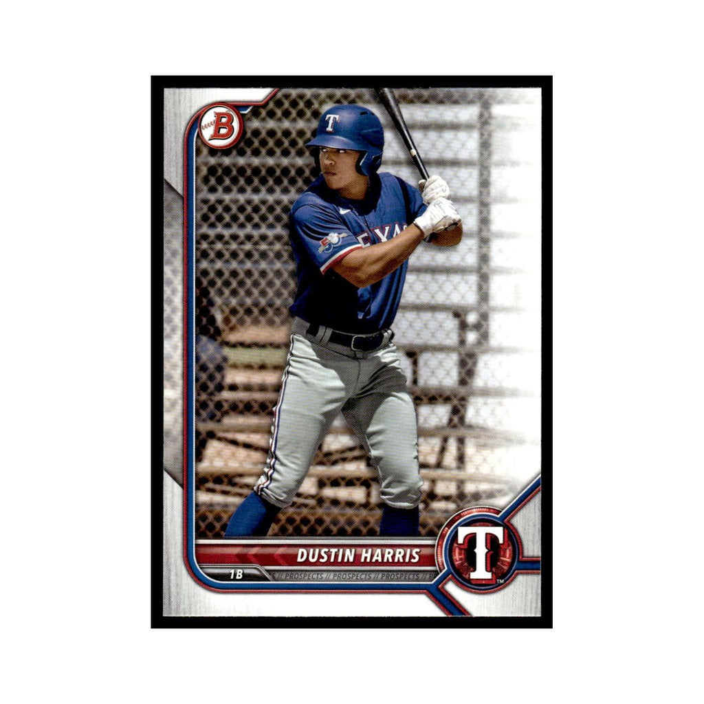 Dustin Harris 2022 Bowman Draft #BD-41 Texas Rangers Baseball Card NM
