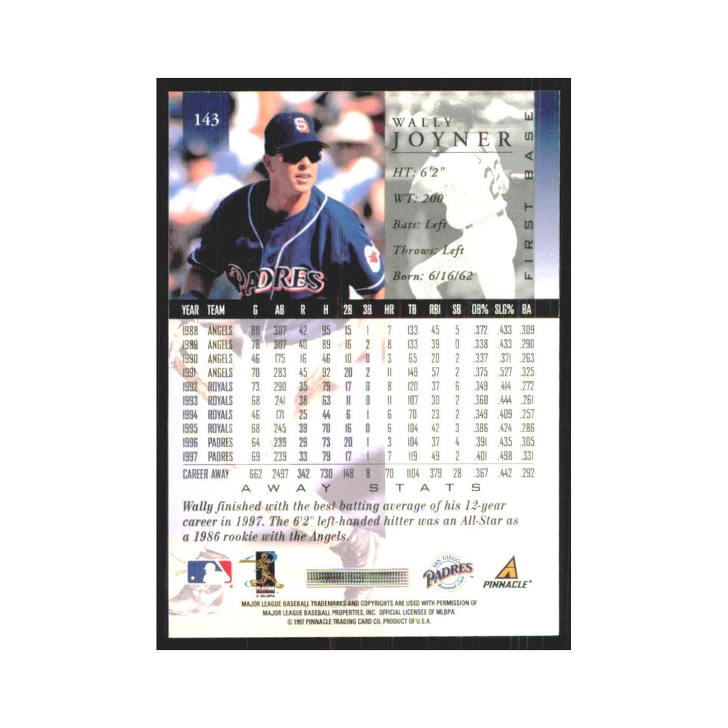 1998 Pinnacle Wally Joyner Padres #143