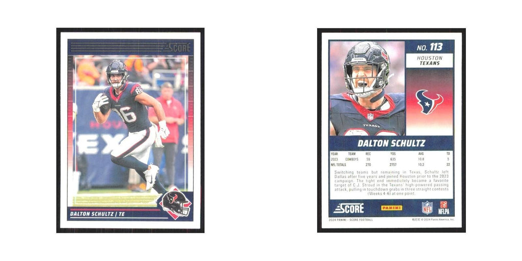 2024 Score Dalton Schultz Texans #113