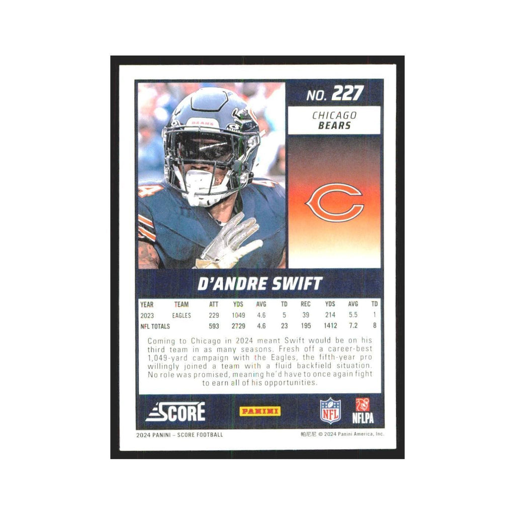 2024 Score D'Andre Swift Bears #227