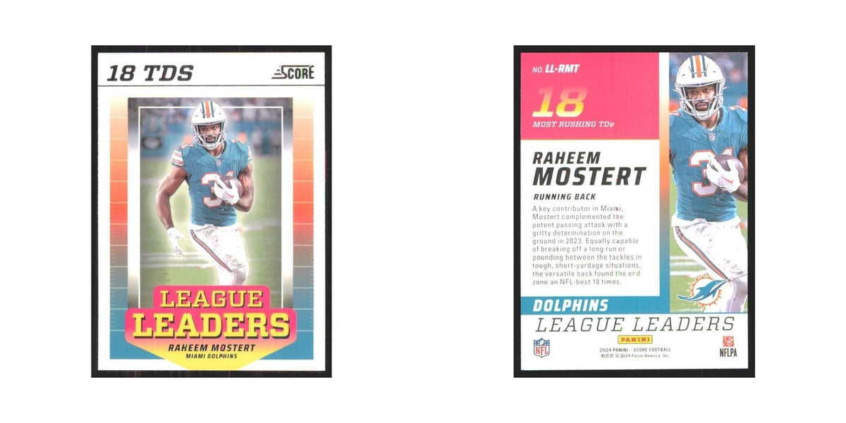 2024 Score Raheem Mostert Dolphins #LL-RMT