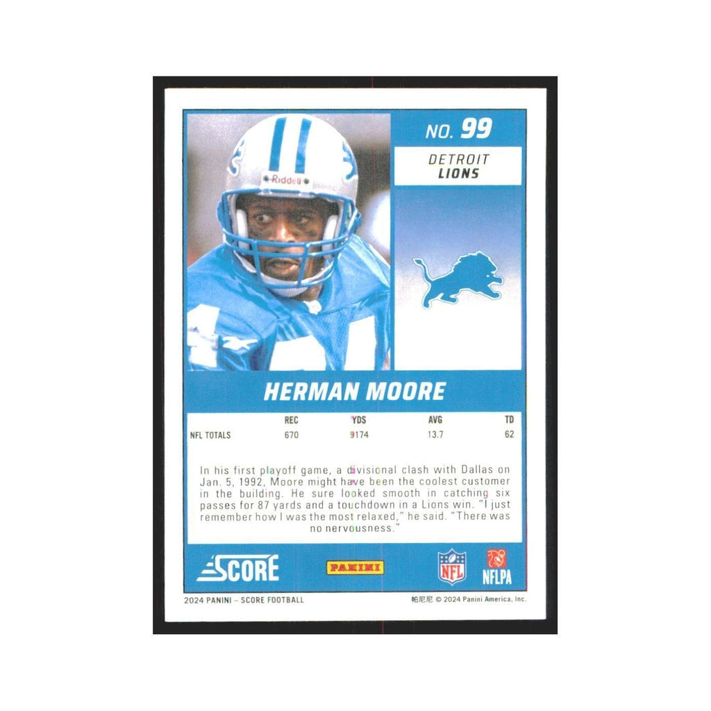 2024 Score Herman Moore Lions #99