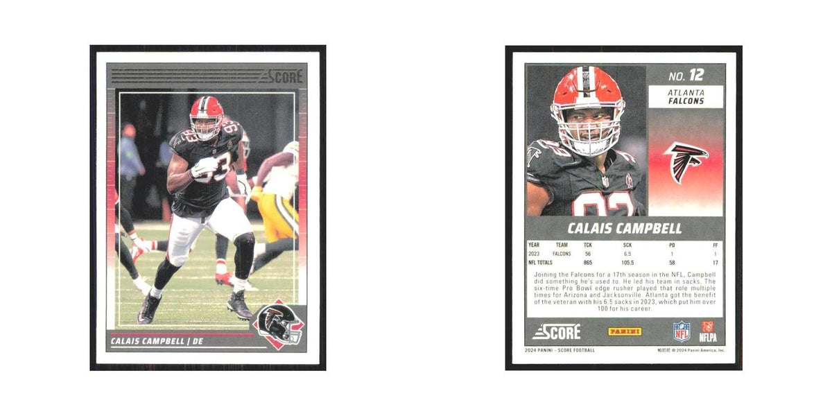 2024 Score Calais Campbell Falcons #12
