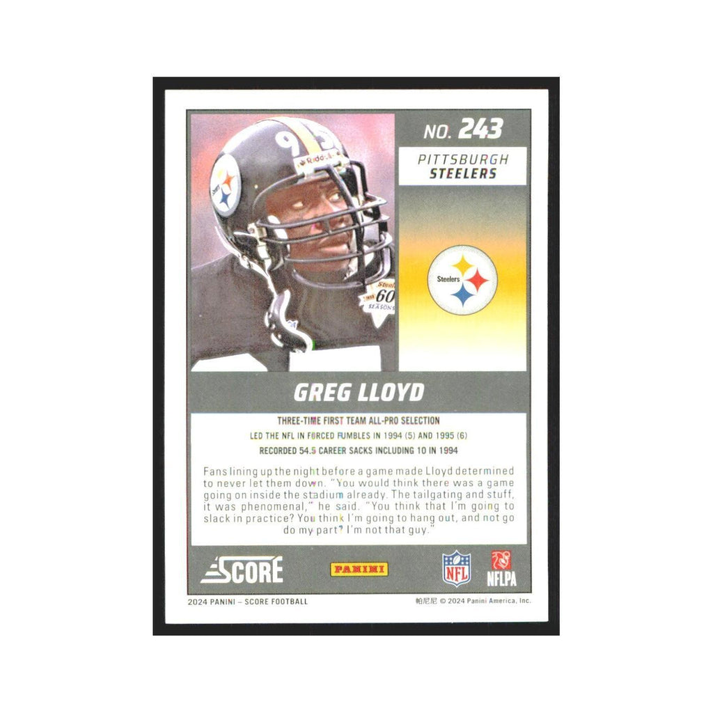 2024 Score Greg Lloyd Steelers #243