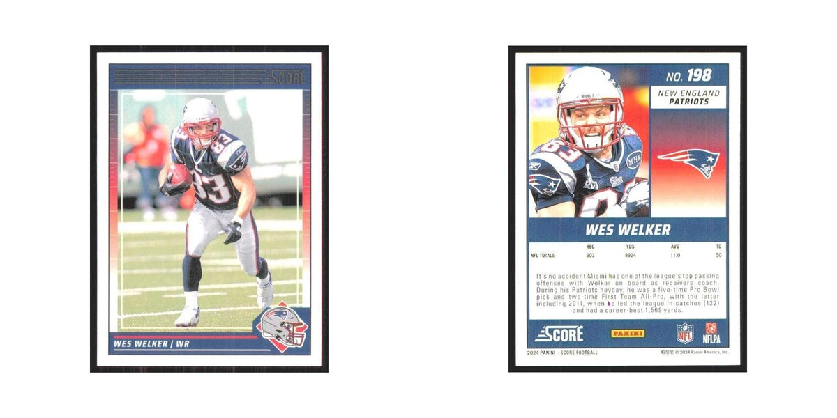 2024 Score Wes Welker Patriots #198