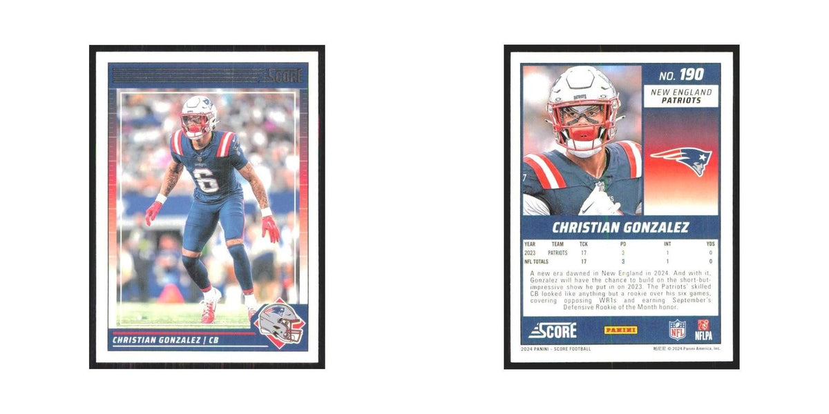 2024 Score Christian Gonzalez Patriots #190