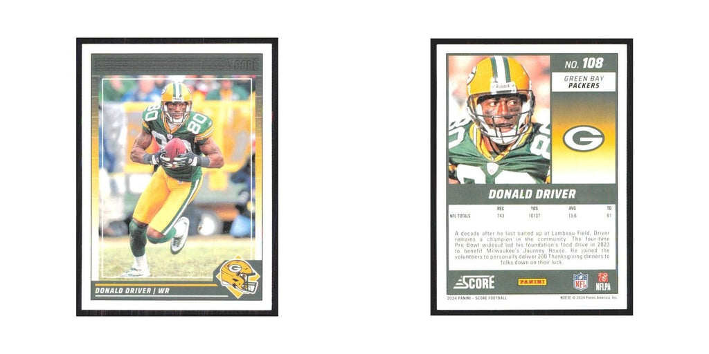 2024 Score Donald Driver Packers #108