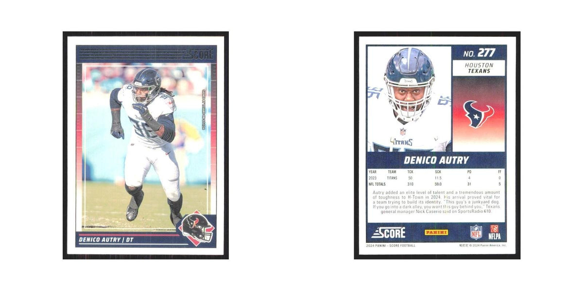 2024 Score Denico Autry Texans #277