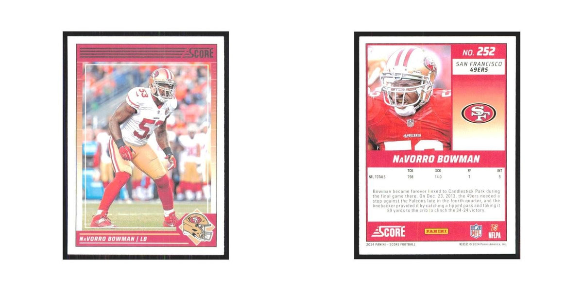 2024 Score Navorro Bowman 49ers #252