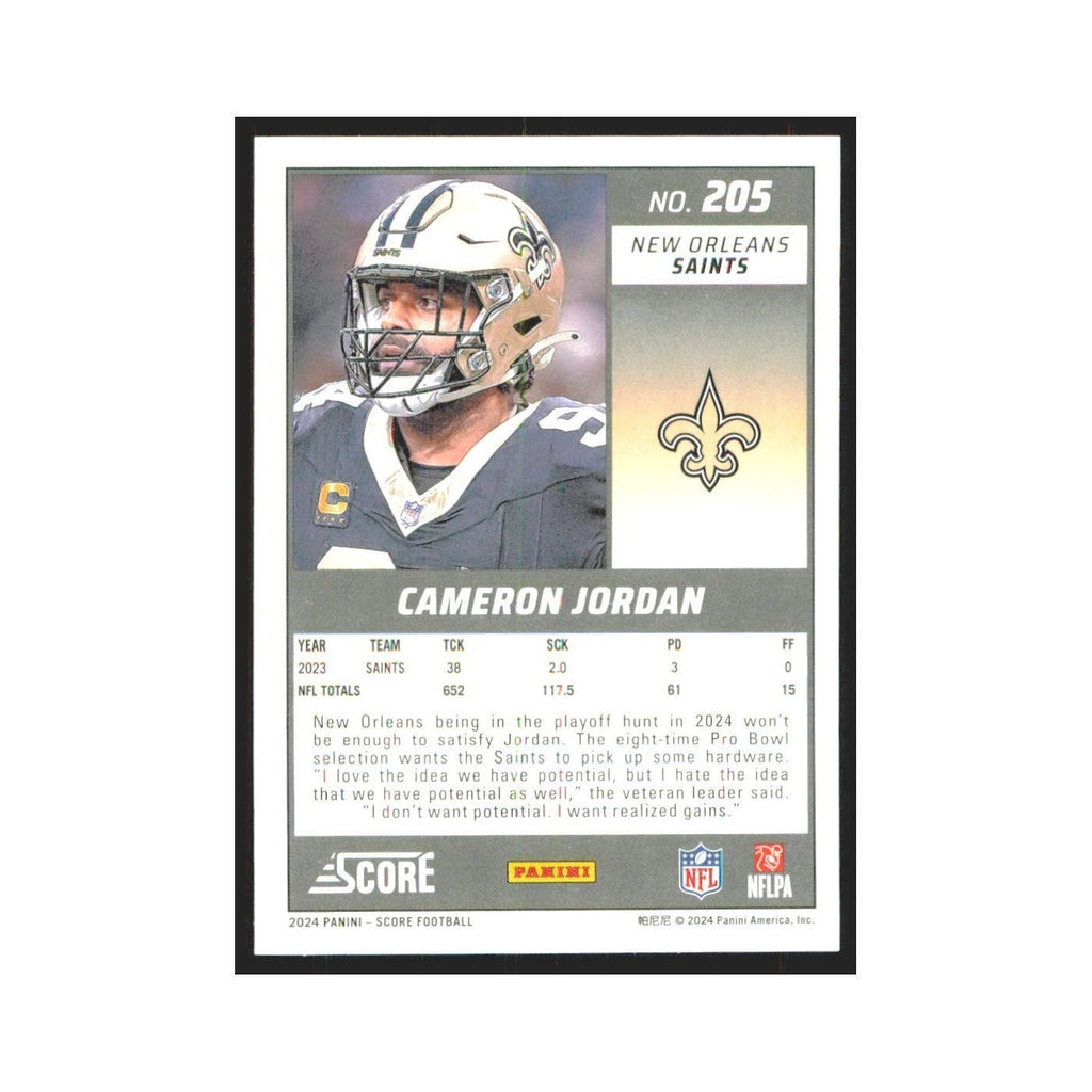 2024 Score Cameron Jordan Saints #205